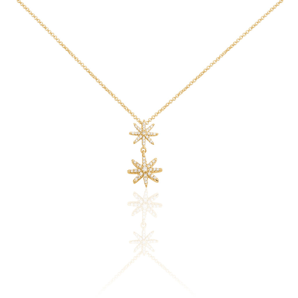 Collier Plaque Or Marcellina Oxyde - Spannringe Damen | OROVIVO