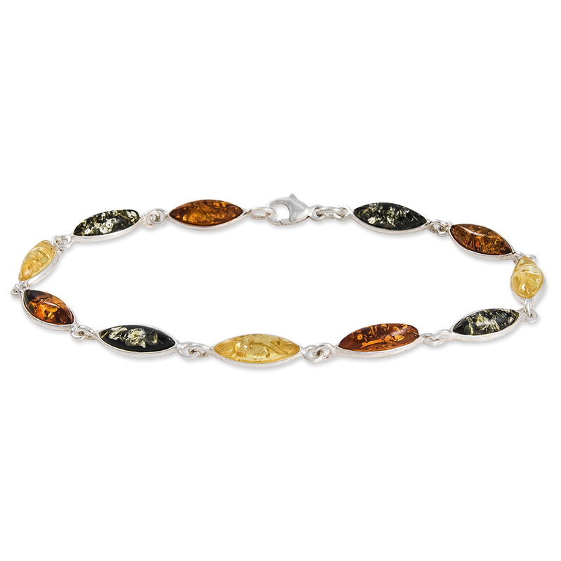 Bracelet Laureane Argent Blanc Ambre - Spannringe Damen | OROVIVO