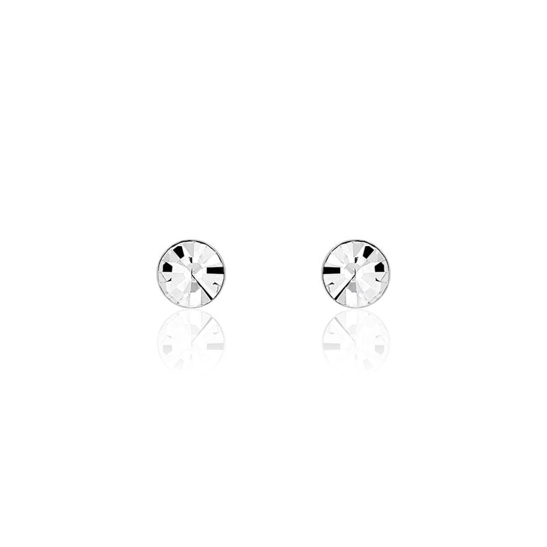 LOEIZA Damen Ohrstecker Silber 925 Zirkonia Wei&szlig; - Ohrstecker Damen | OROVIVO