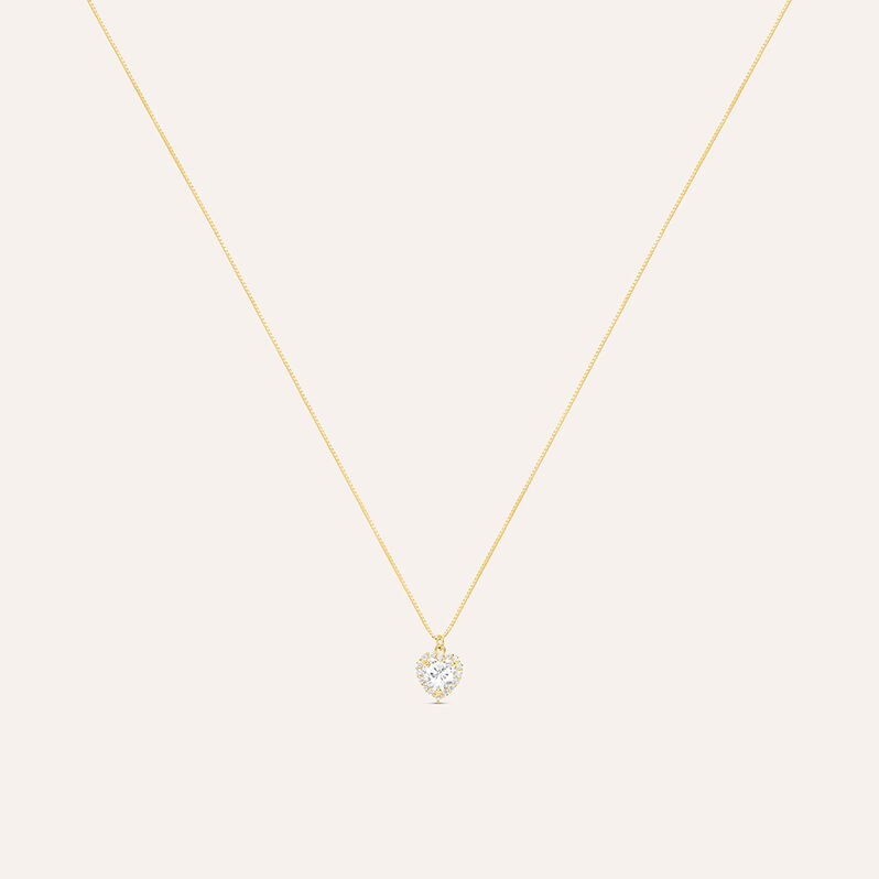 Collana Punto Luce Claire Oro Giallo Cubic Zirconia - Spannringe Damen | OROVIVO