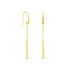 SEVDA Damen Ohrringe Lang Silber vergoldet 925 Balken