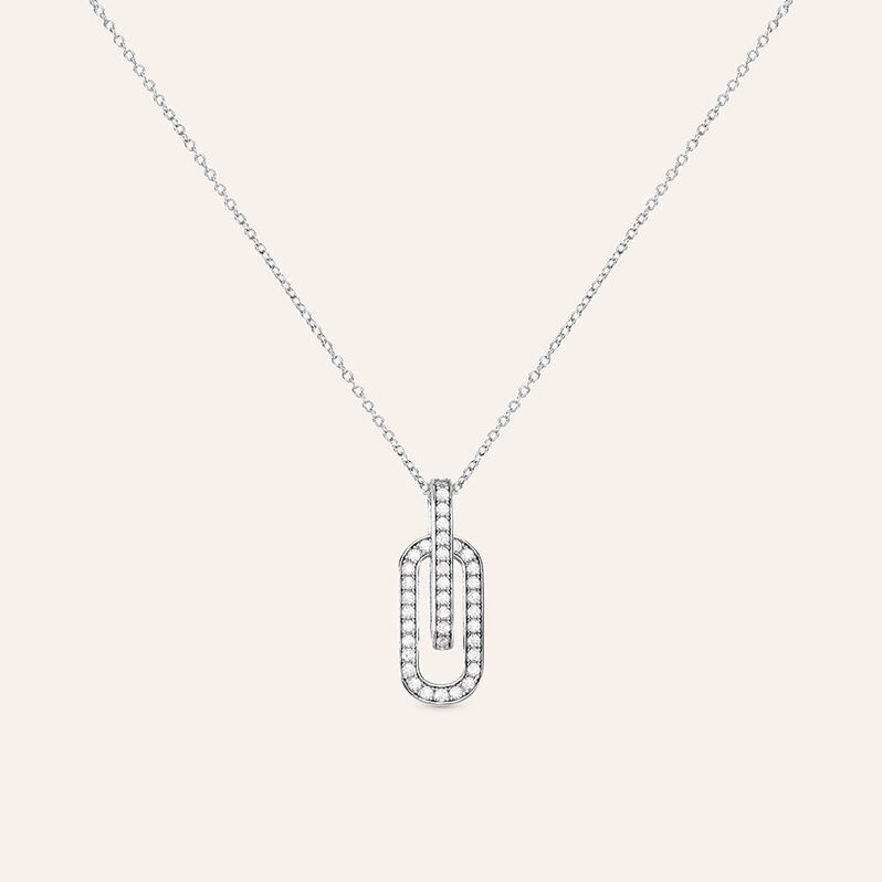 Collana Silver Shine Argento Rodiato Cubic Zirconia - Spannringe Damen | OROVIVO