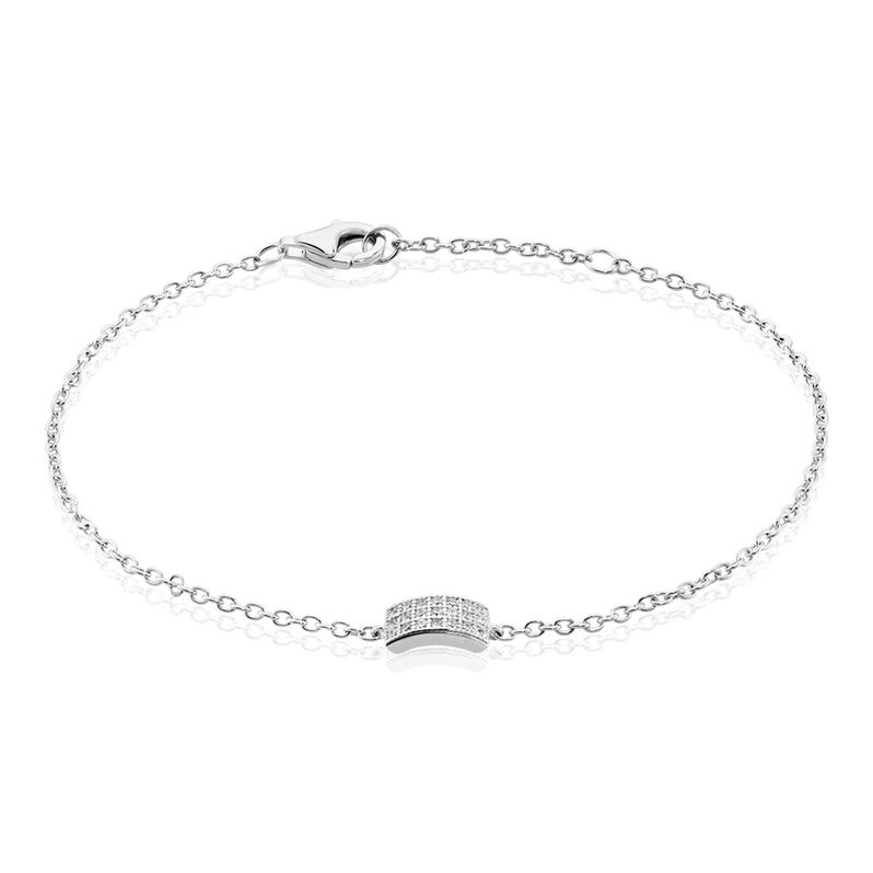 Bracelet Argent Rehm Oxydes De Zirconium - Spannringe Damen | OROVIVO