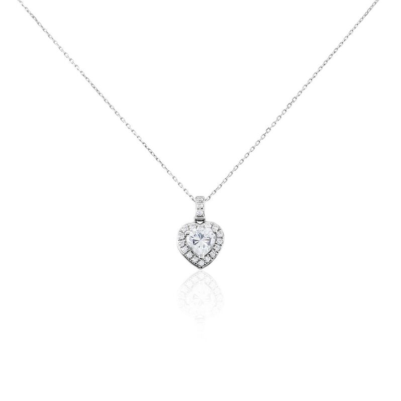 Collier Or Blanc Charity Oxydes De Zirconium - Spannringe Damen | OROVIVO