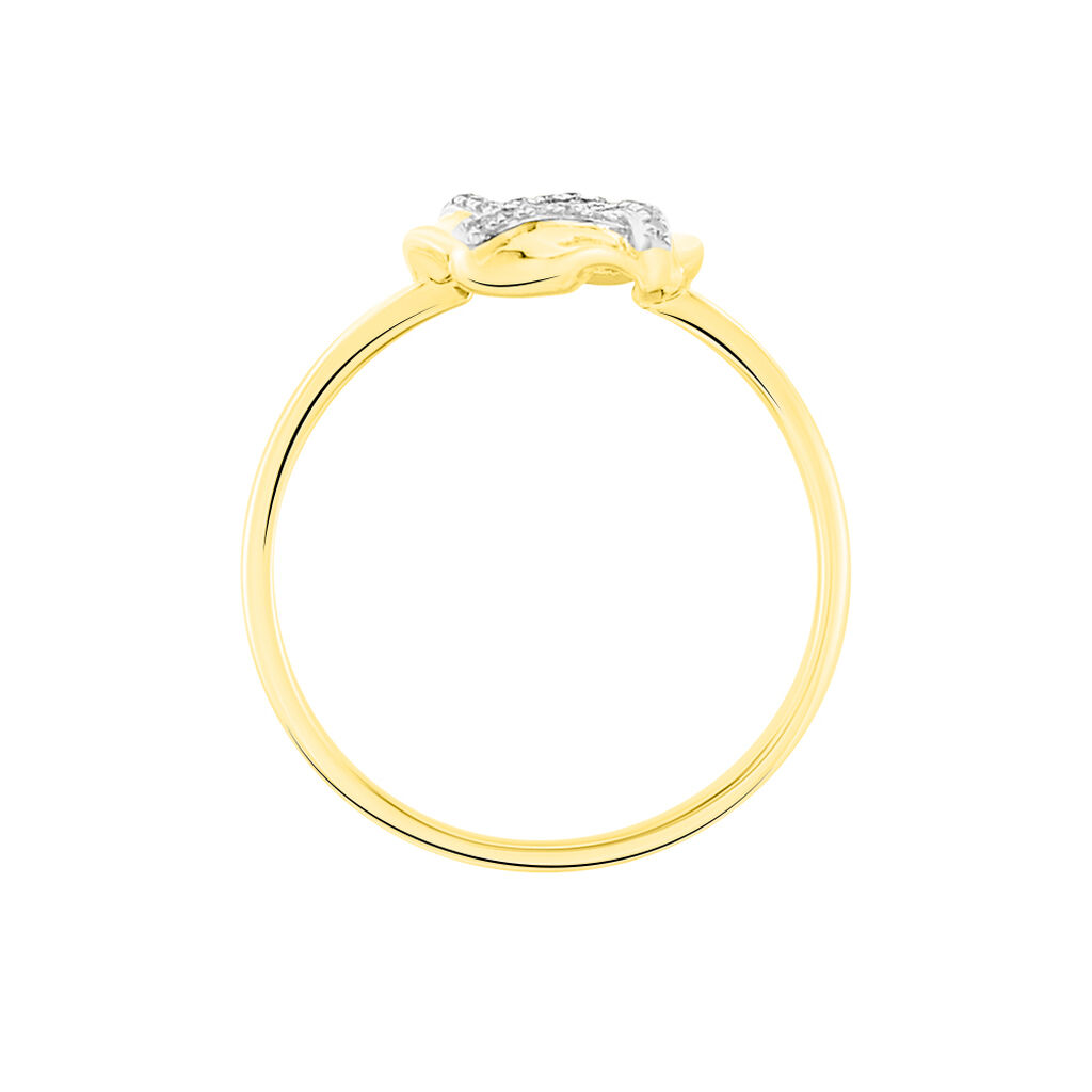 Bague Or Jaune Volcania Cercle Ajoure Di - Spannringe Damen | OROVIVO
