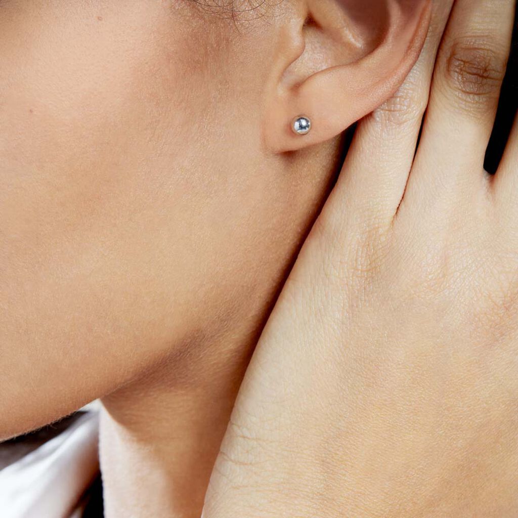 Damen Ohrstecker Silber 925 Kugel 5mm - Ohrstecker Damen | OROVIVO