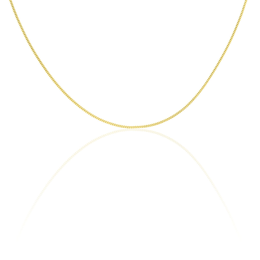Herren Panzerkette Gold 585 , Kette ohne Stein
