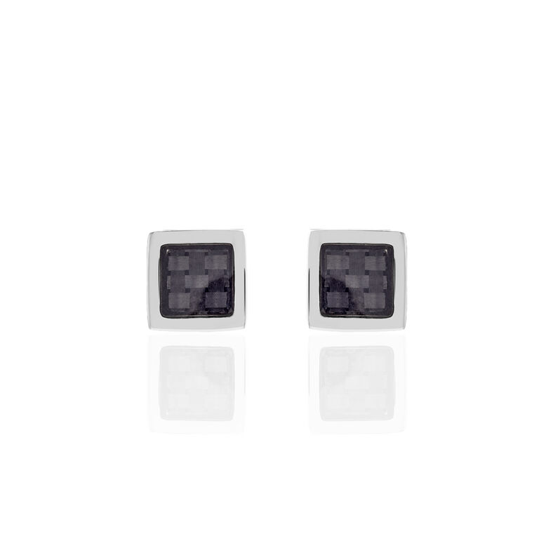 Boucles D'oreilles Puces Acier Bicolore - Spannringe Herren | OROVIVO