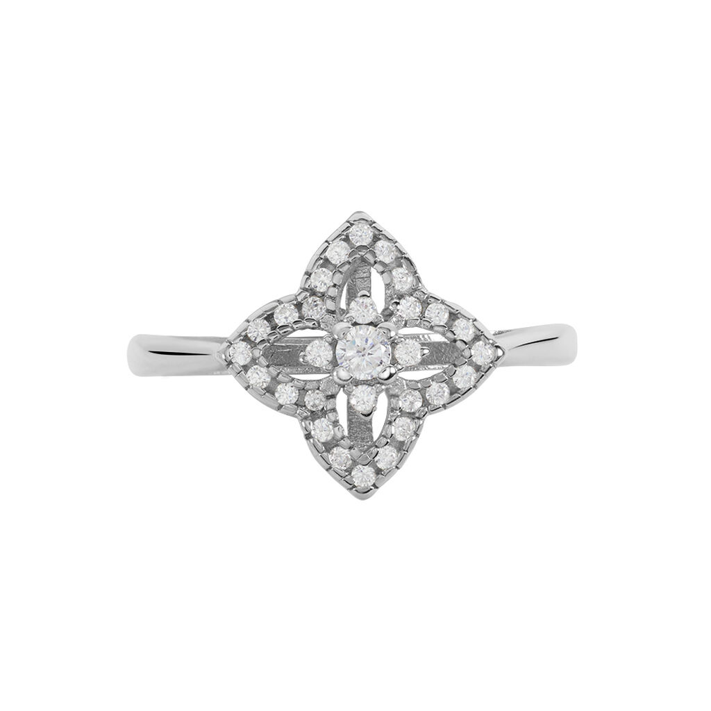 Damen Ring Silber 925 Zirkonia Schmetterling Mina  - Ringe mit Stein Damen | OROVIVO