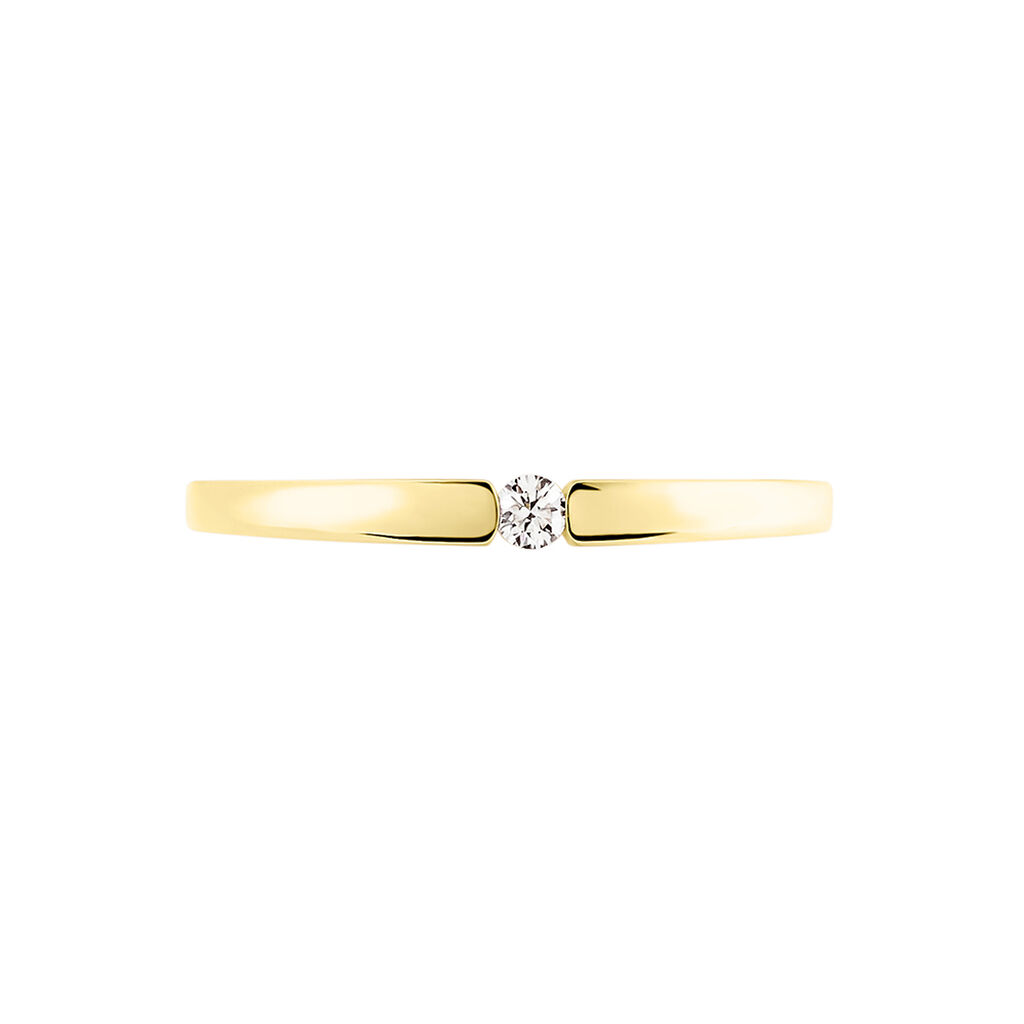 Damen Ring Gold 585 Diamant 0,04ct Sanina  - Ringe mit Stein Damen | OROVIVO