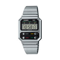 CASIO VINTAGE Uhr Edgy Quarz A100WE-1AEF