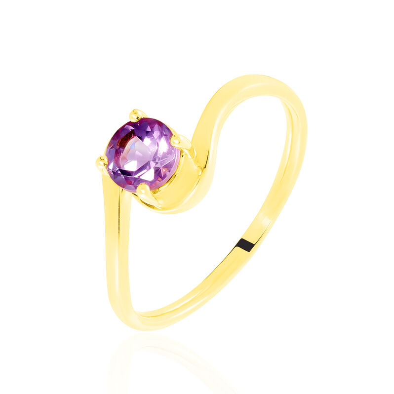 Bague Or Jaune Antone Amethyste Vrille - Spannringe Damen | OROVIVO
