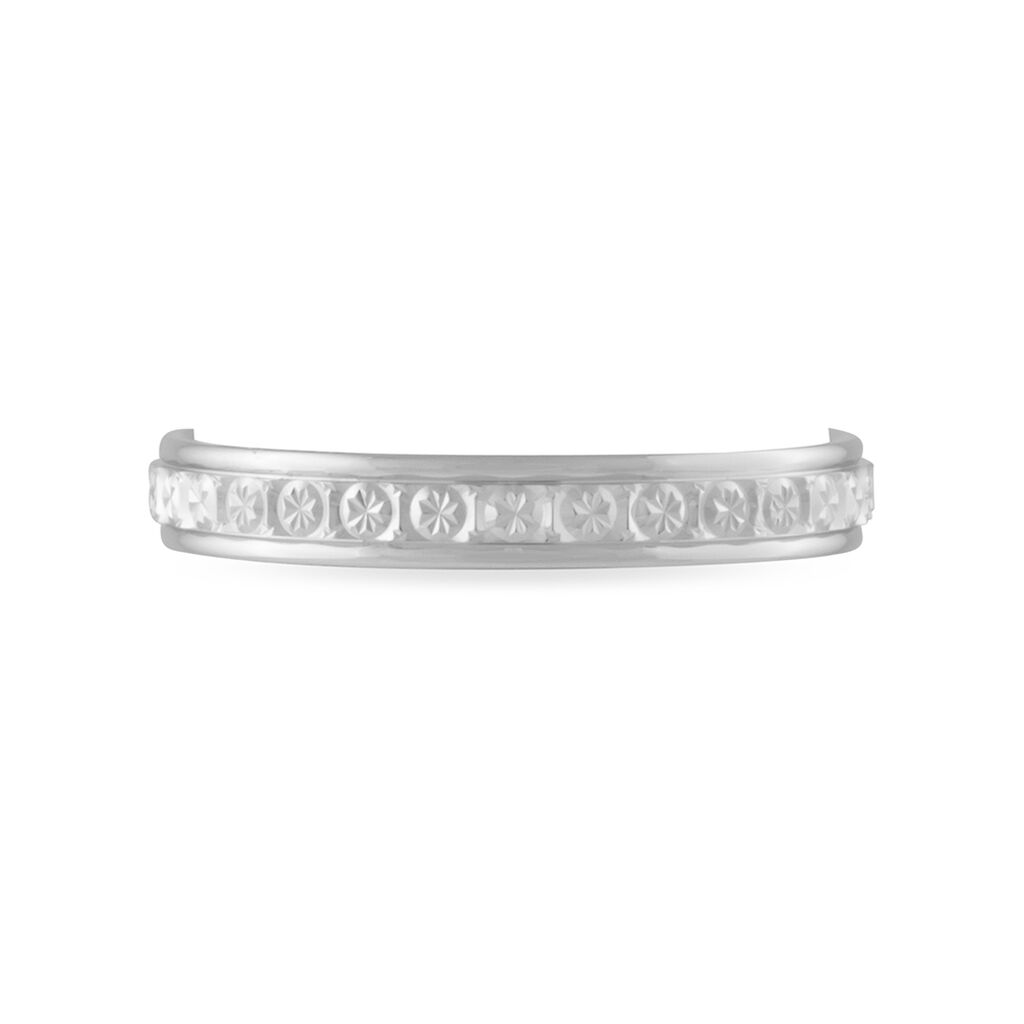 Alliance Laura Ruban Plat Or Blanc - Spannringe Familie | OROVIVO