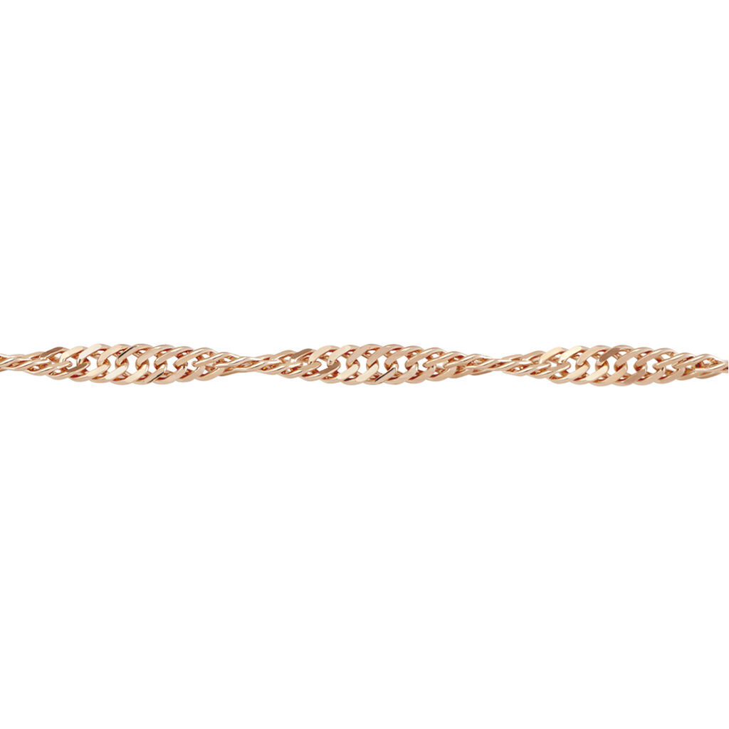 Damen Singapurkette Silber 925 Rosé Vergoldet  - Halsketten Damen | OROVIVO