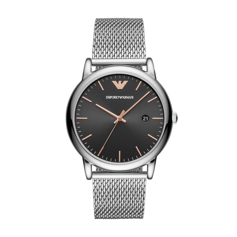 Orologio solo tempo cinturino mesh e cassa in acciaio - Spannringe Herren | OROVIVO