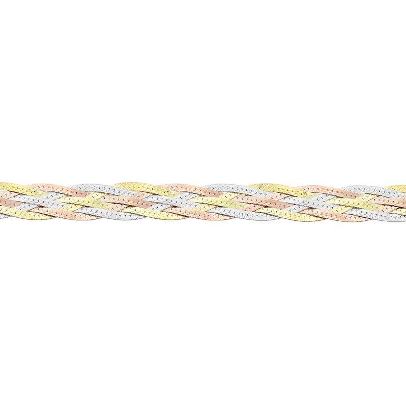 Collier Jasmin Tresse Or Tricolore - Spannringe Damen | OROVIVO