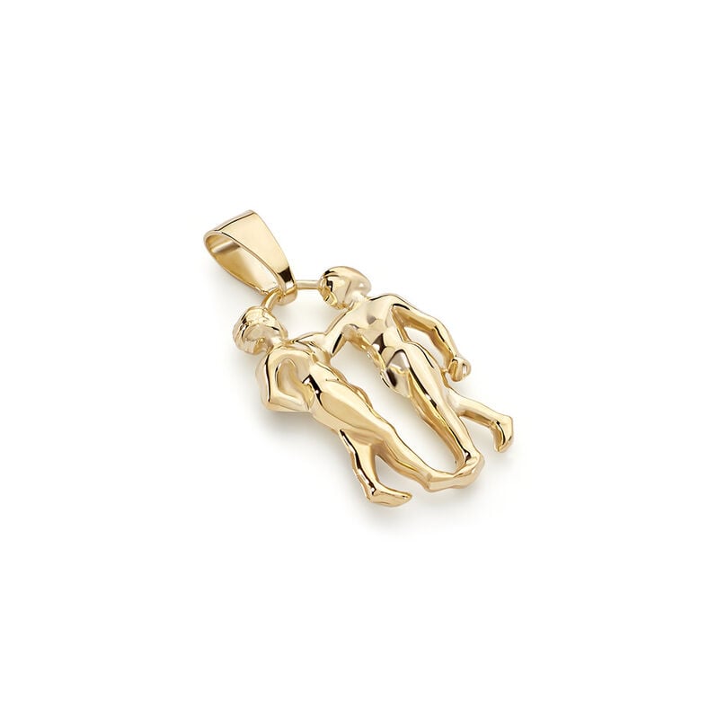 ASTRO Unisex Anh&auml;nger Gold 375 (9 Karat) Sternzeichen-Zwillinge - Schmuckanh&auml;nger Unisex | OROVIVO