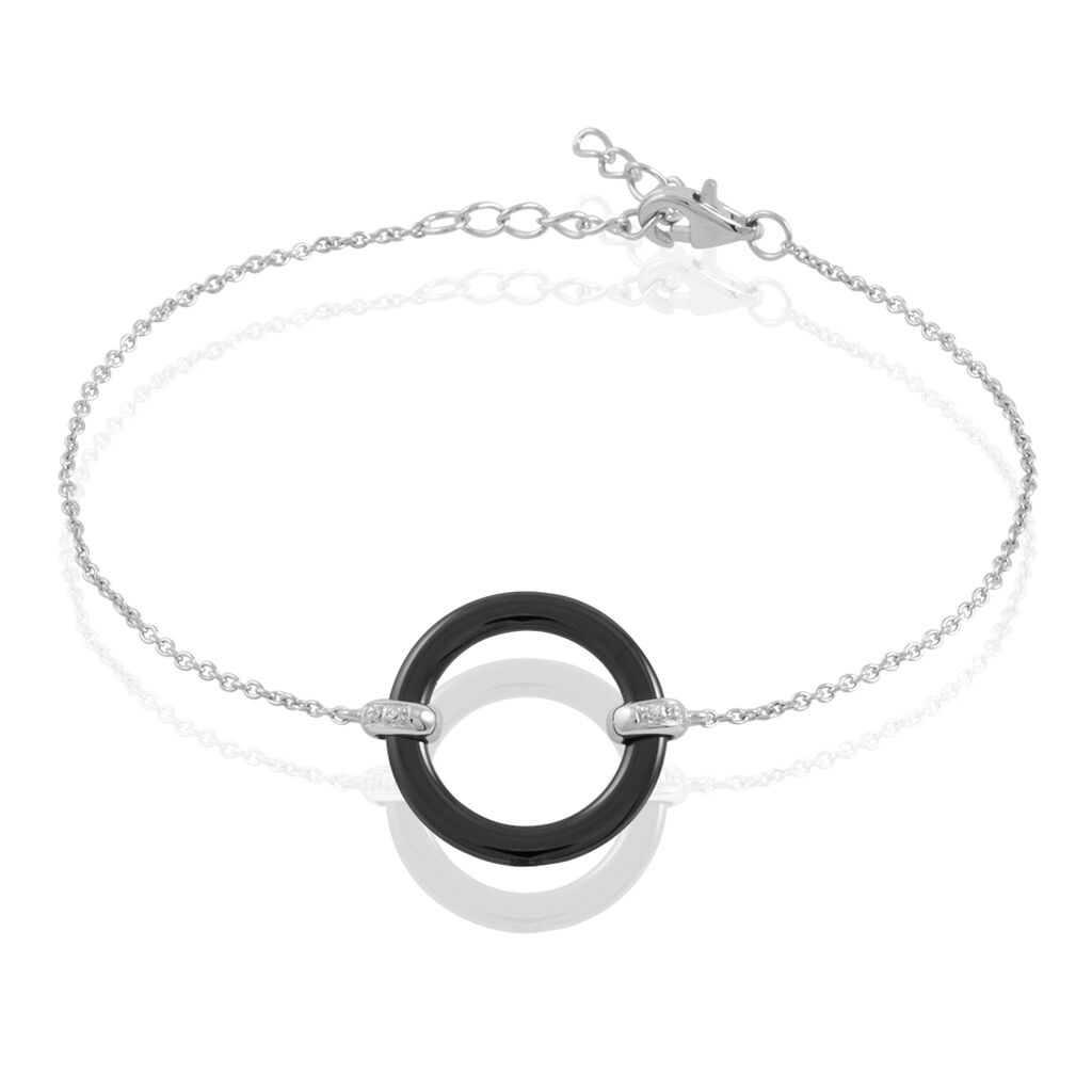 Bracelet Magalie Argent Blanc Oxyde De Zirconium Et Céramique - Spannringe Damen | OROVIVO