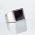 PHILIP Herren Ring Silber Silber 925 Onyx Schwarz B 1,25 mm