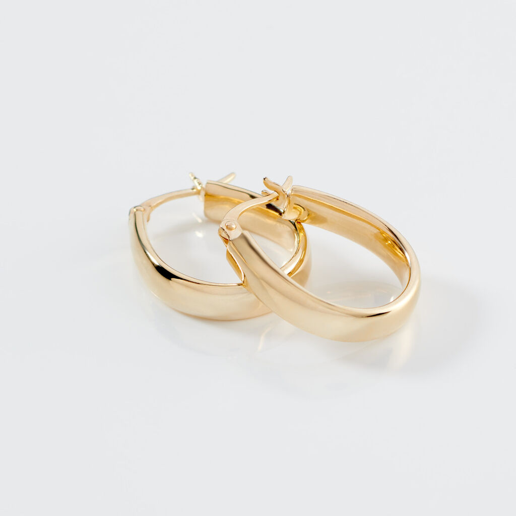 MIN Damen Creolen Gold 585 (14 Karat)