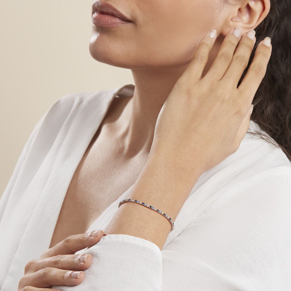 Bracelet Plaque Or Jaune Zoelia Pierres - Spannringe Damen | OROVIVO