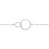 YALAZ 1 Damen Armband Silber 925 Zirkonia Wei&szlig; Doppelkreis
