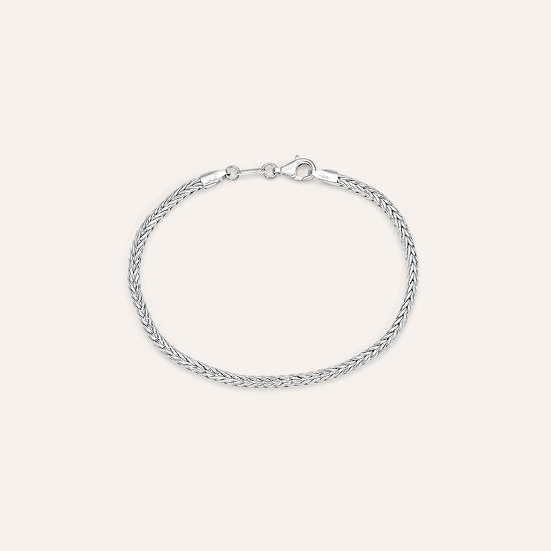 Bracciale Catena Gentleman Argento Rodiato - Spannringe Herren | OROVIVO