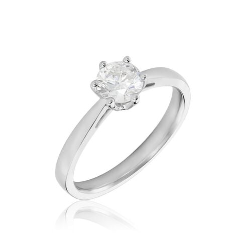 Damen Ring Weißgold 750 synthetischer Diamant 0,52ct Sonate  - Verlobungsringe Damen | OROVIVO