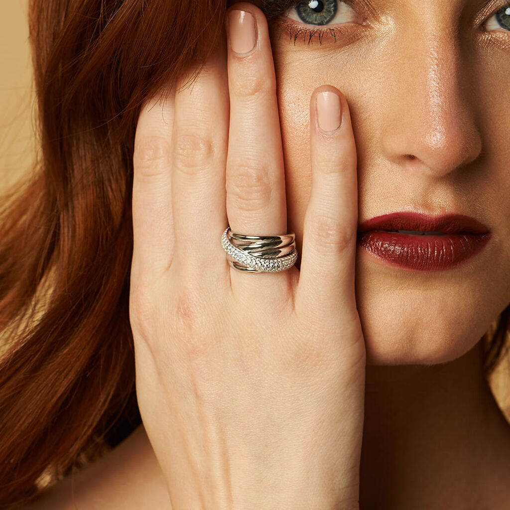 Damenring Silber 925 Zirkonia - Ringe mit Stein Damen | OROVIVO