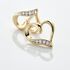 Herz Hanne Damen Ohrstecker Gold 375 (9 Karat) Diamant Wei&szlig; 0,04 ct Herz