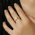 AMBRE Damen Ring Gold 375 (9 Karat) Diamant Weiß 0,2 ct B 4,6 mm