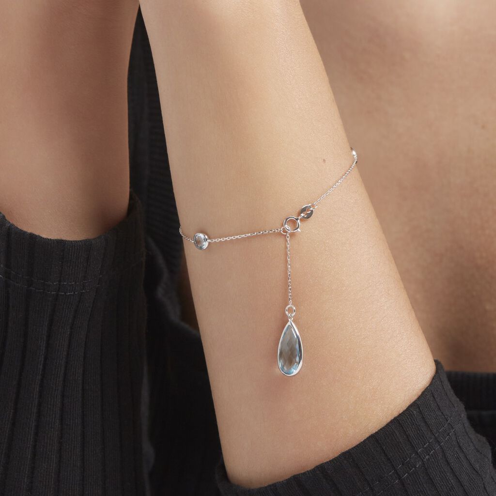 Bracelet Or Weiss Topazes - Spannringe Damen | OROVIVO