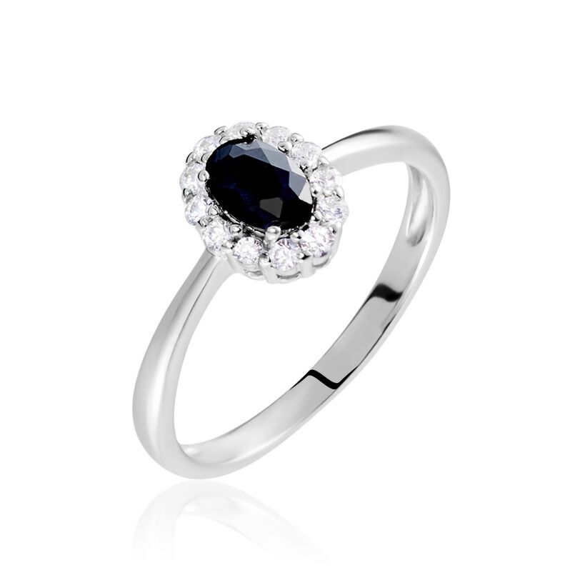 Bague Solitaire Argent Rhodié Eulalio Oxydes De Zirconium - Spannringe Damen | OROVIVO