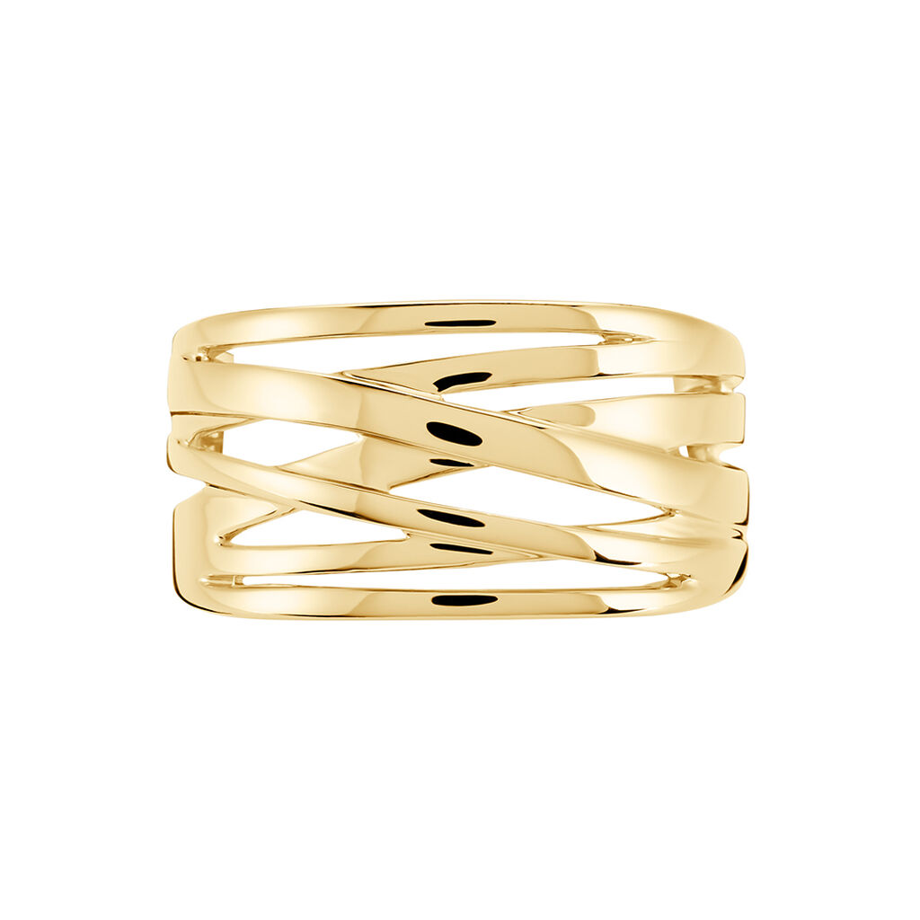 Damen Ring Vergoldet Ohne Stein Emiliana  - Ringe Damen | OROVIVO