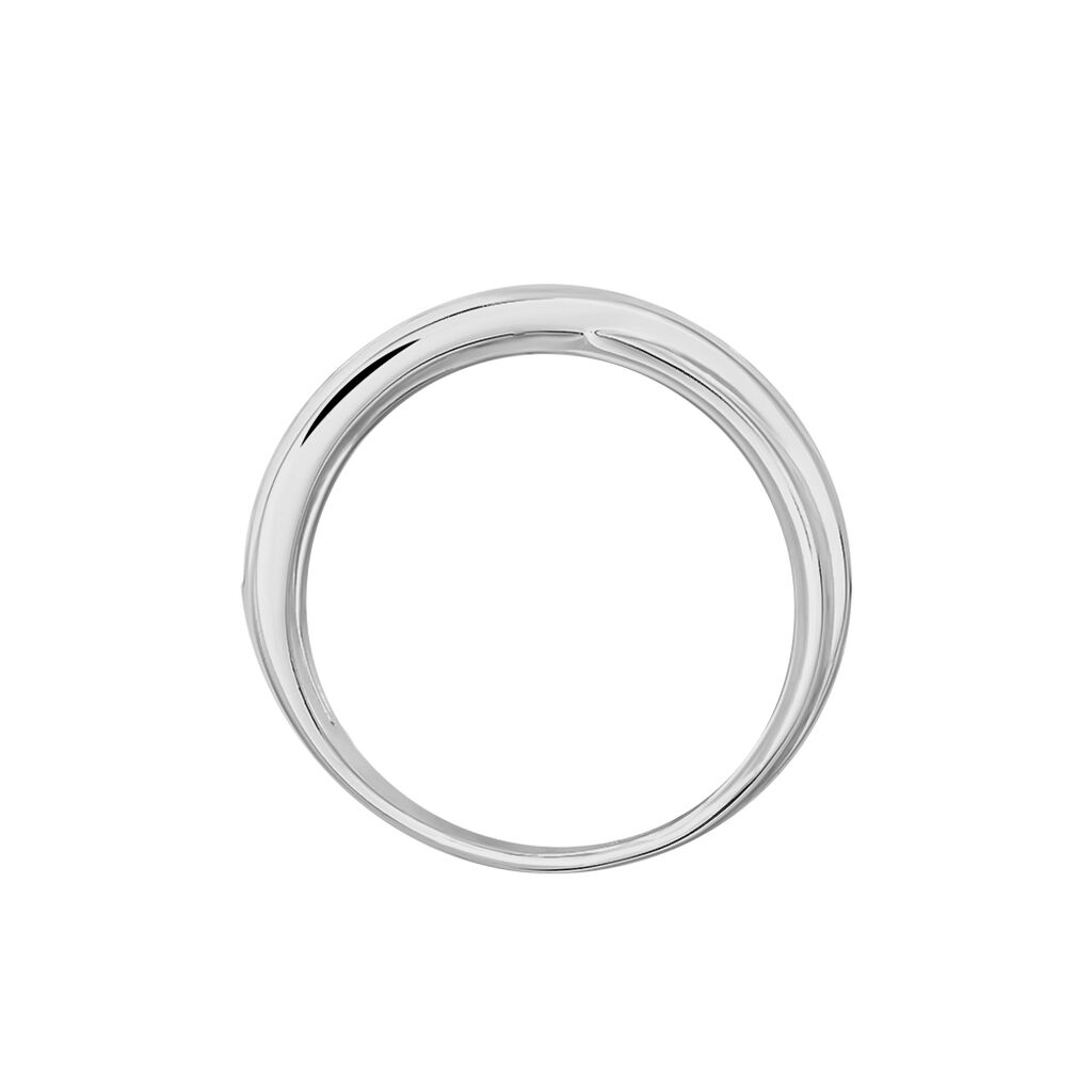 Damen Ring Silber 925 Zirkonia Wei&szlig; B 5 mm