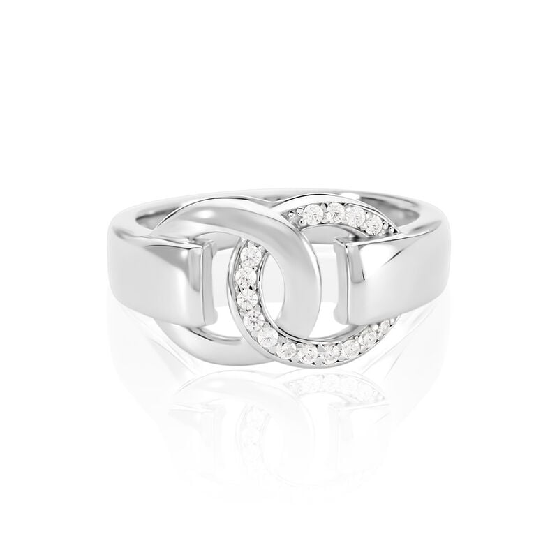 LORE Damen Ring Silber 925 Zirkonia Weiß - Ringe mit Stein Damen | OROVIVO