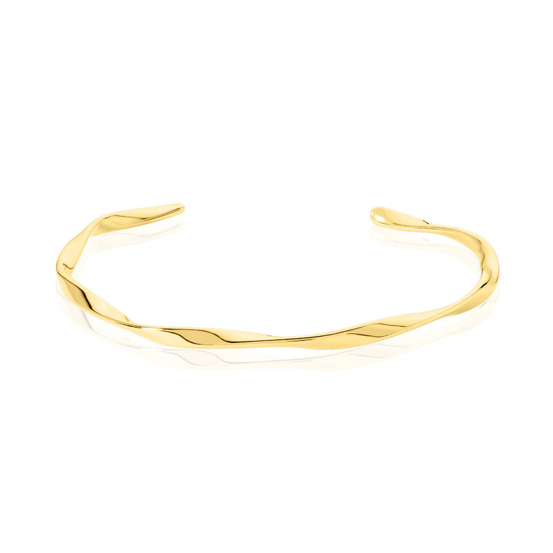 MARISOL Damen Armreif / Armspange Edelstahl vergoldet - Armreifen Damen | OROVIVO