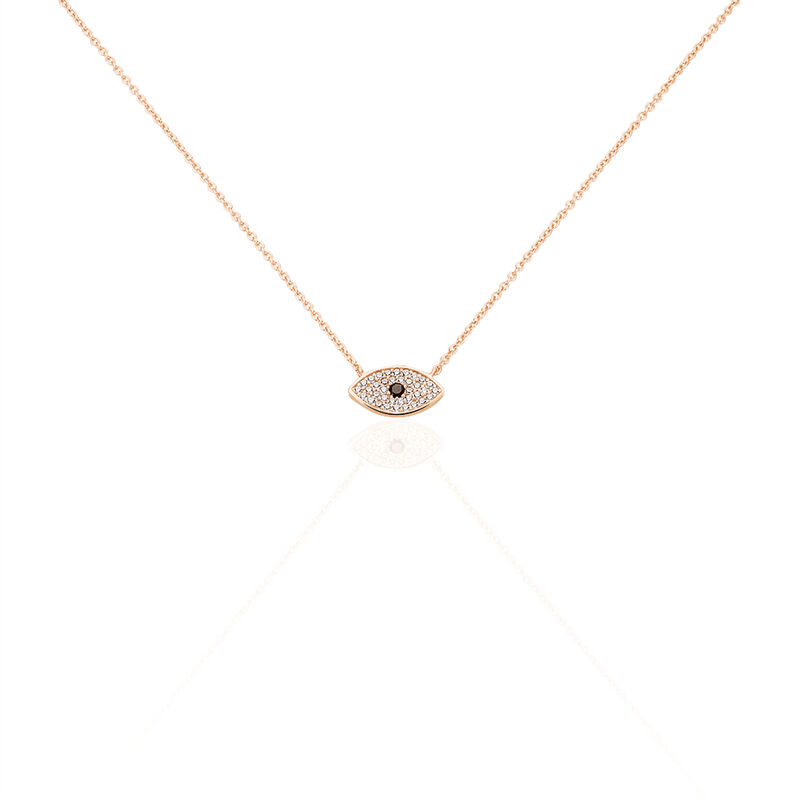 Collier Argent Rose Eldia œil Oxydes - Spannringe Damen | OROVIVO
