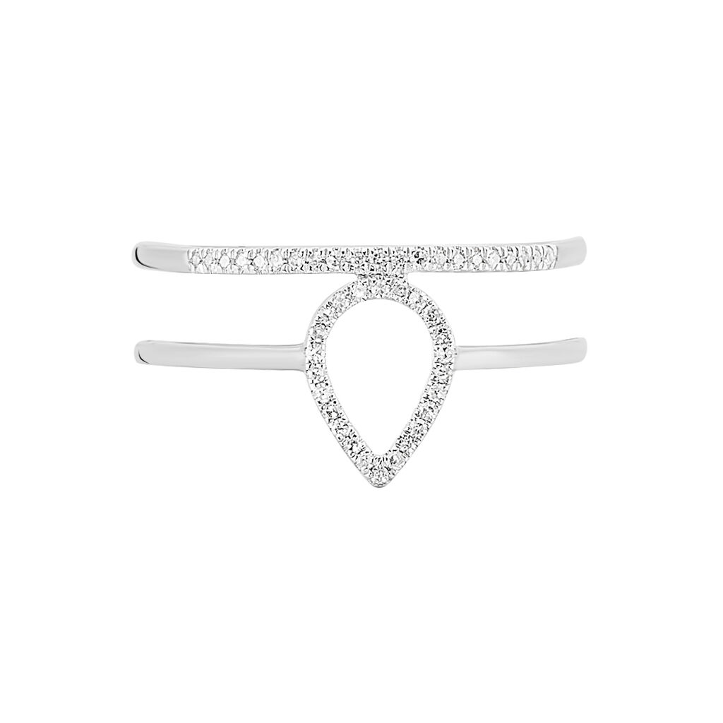 Bague Maude Or Blanc Diamant - Spannringe Damen | OROVIVO