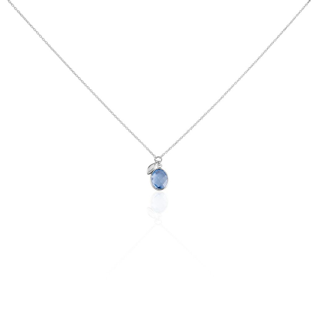 Damen Collier Silber 925 Andere Steine Blau Sinka - Halsketten Damen | OROVIVO