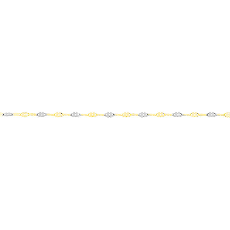 Damen Singapurkette Gold 375 Bicolor  - Halsketten Damen | OROVIVO