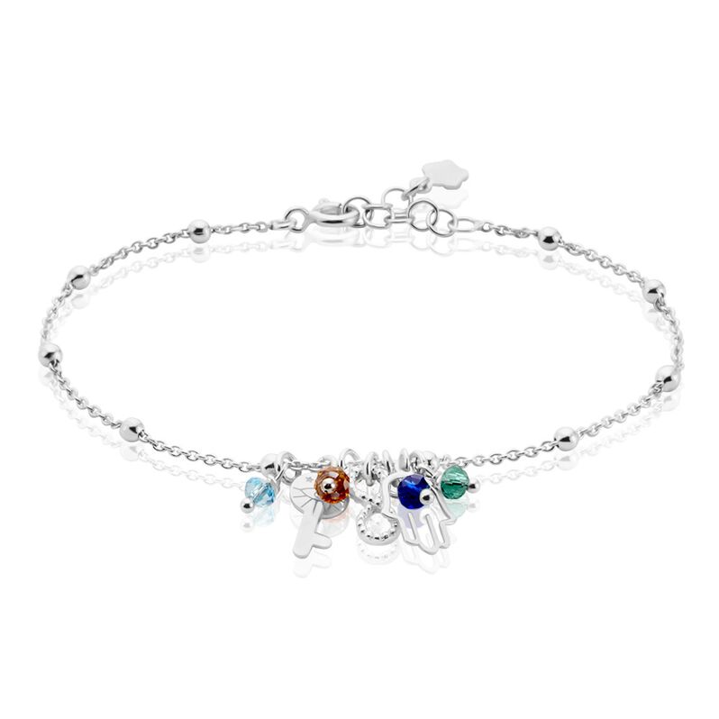 Bracelet Argent Rhodié Niccolo Pierres Artificelles - Spannringe Damen | OROVIVO