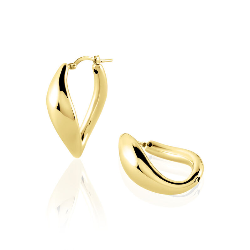 ANA Damen Creolen Silber vergoldet 925 - Creolen Damen | OROVIVO