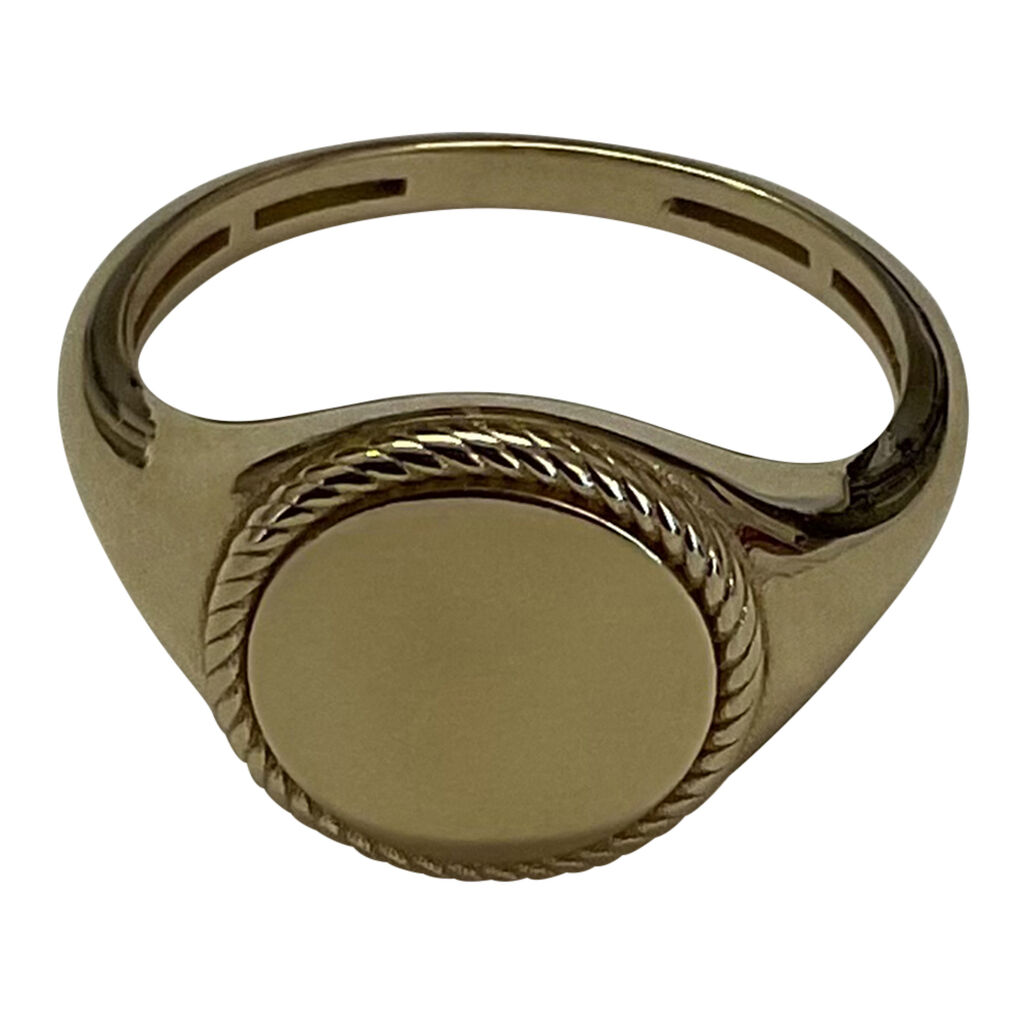 Unisex Siegelring Gold 375 - Siegelringe Unisex | OROVIVO