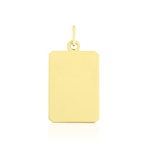 SIRONA GRAVUR Unisex Anh&auml;nger Gold 375 (9 Karat) Rechteckig - Anh&auml;nger mit Gravur  | OROVIVO