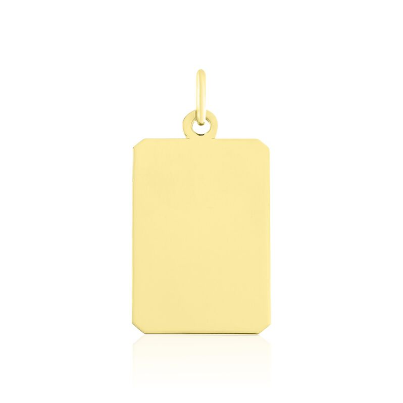 SIRONA GRAVUR Unisex Anh&auml;nger Gold 375 (9 Karat) Rechteckig - Anh&auml;nger mit Gravur Unisex | OROVIVO