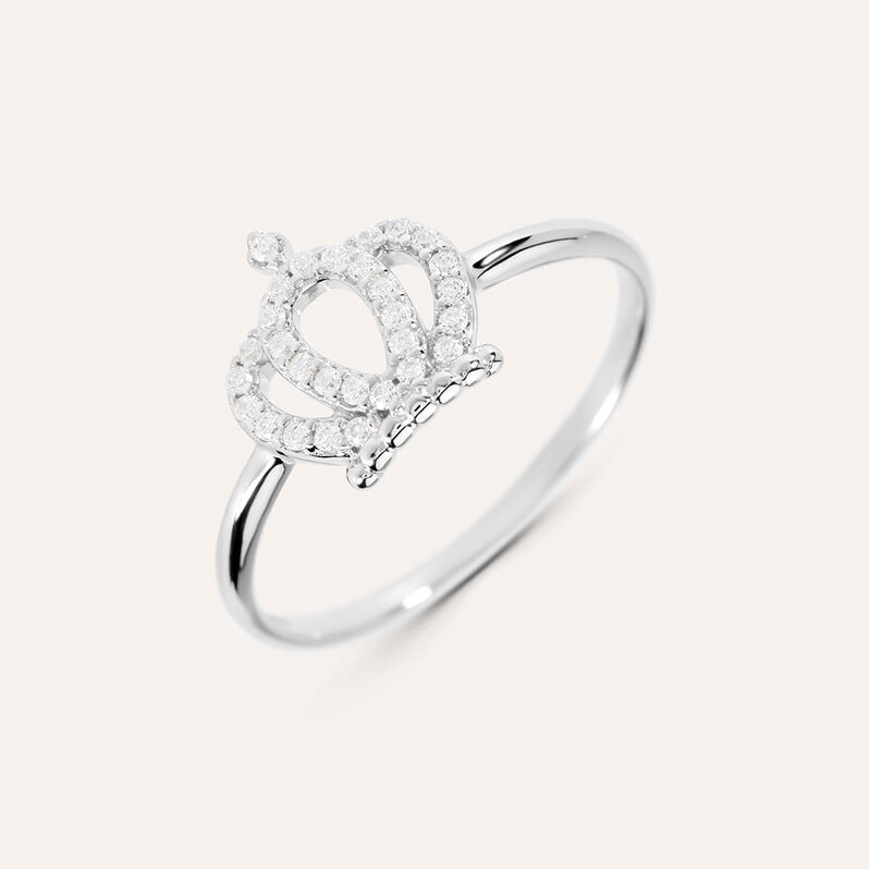 Anello Fantasia Silver Moments Argento Rodiato Cubic Zirconia - Spannringe Damen | OROVIVO