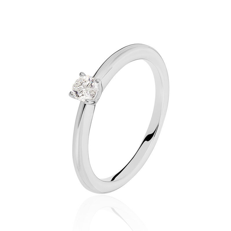 Solitärring Weißgold 585 Diamant 0,2ct Venisea - Verlobungsringe Damen | OROVIVO