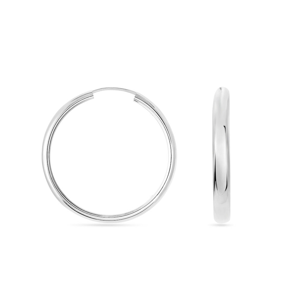 MALIN Damen Creolen Silber 925 B 5 mm