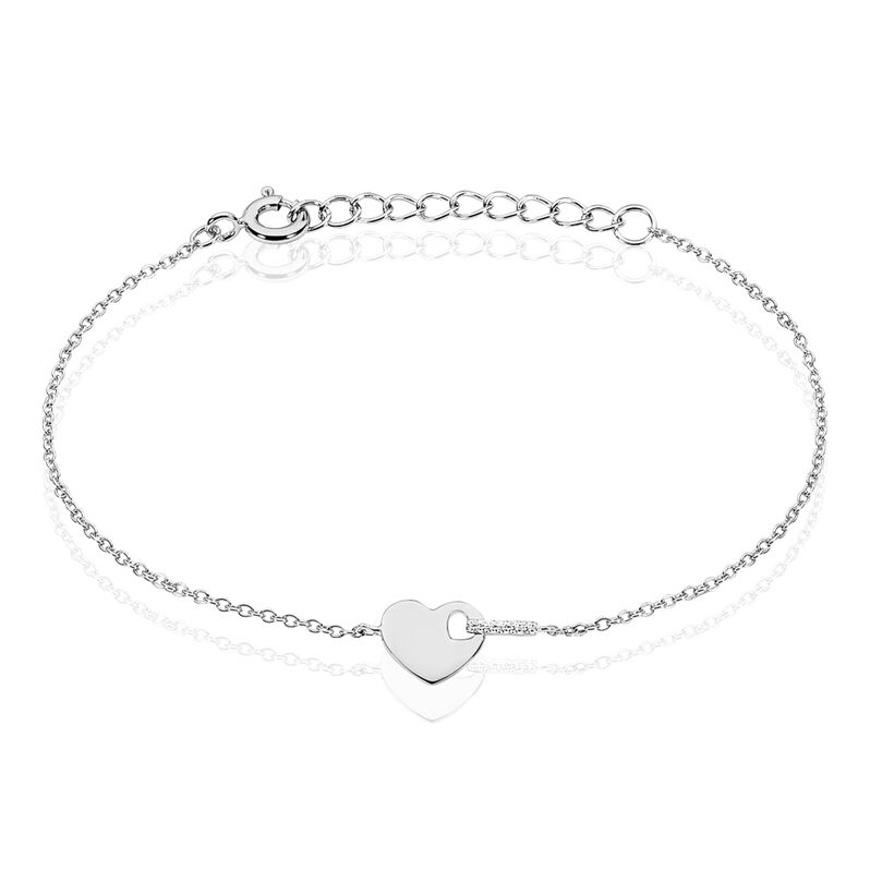 Bracelet Loren Argent Cœur Barrette - Spannringe Damen | OROVIVO